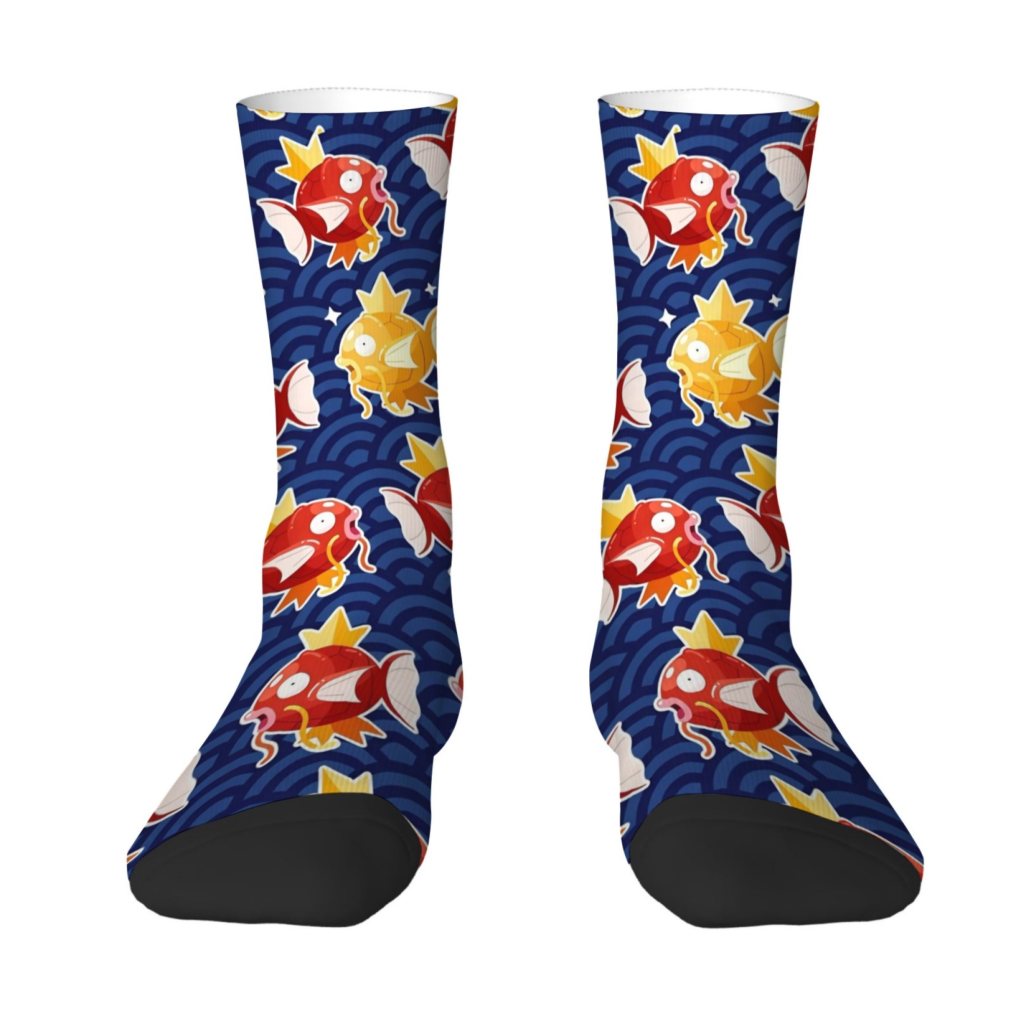 Quirky Street Fashion - Leuke cartoon visprint herensokken Comfortabel zacht