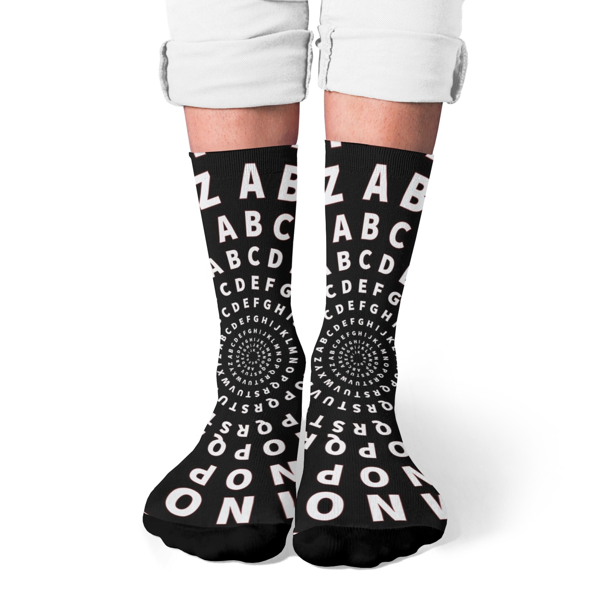 Quirky Street Fashion - Leuke nieuwe sokken met letterprint voor
