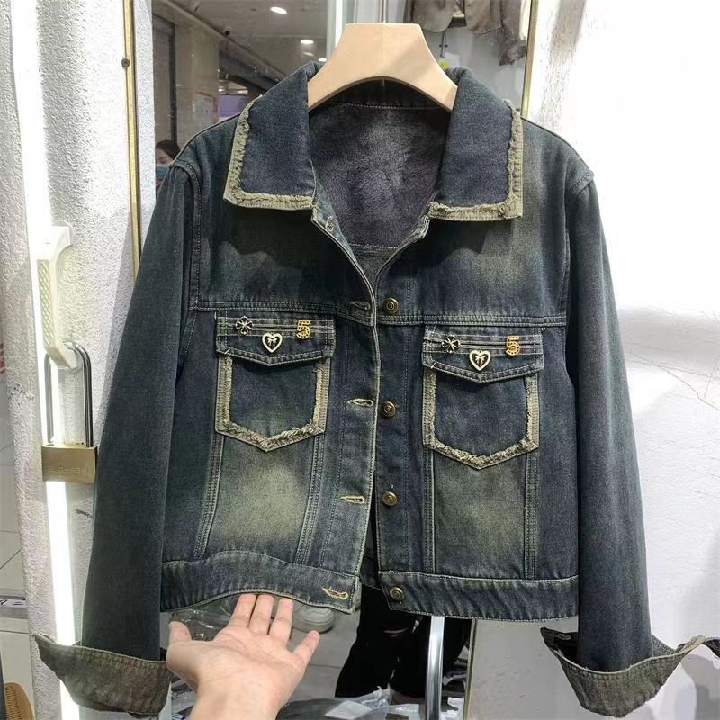Street Fashion Hong Kong - Fashion street denim jack voor dames,