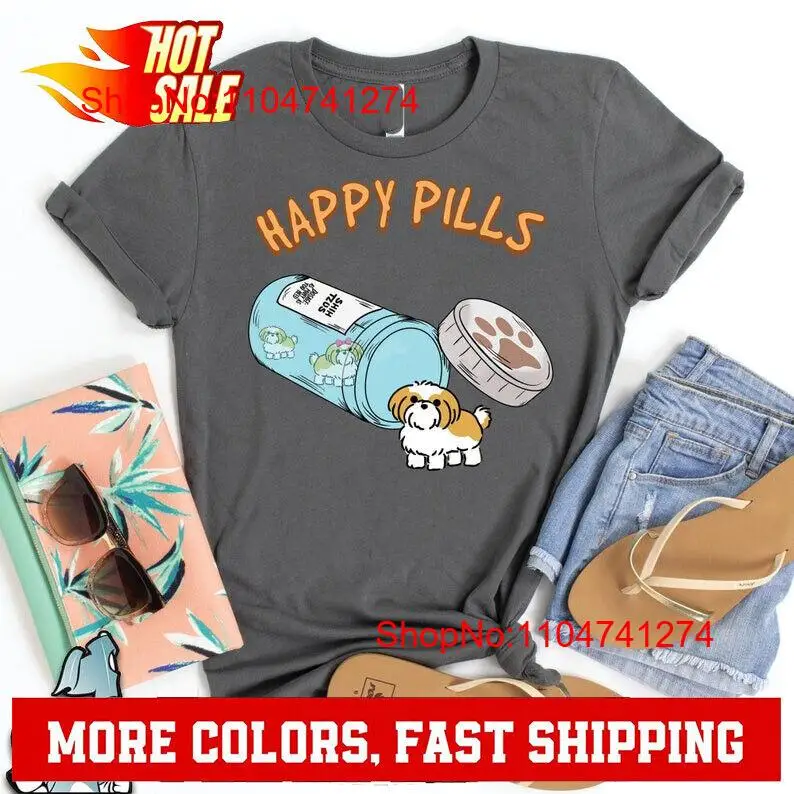 Street Fashion Mood - Shih Tzu Happy Pills T-shirt Hond