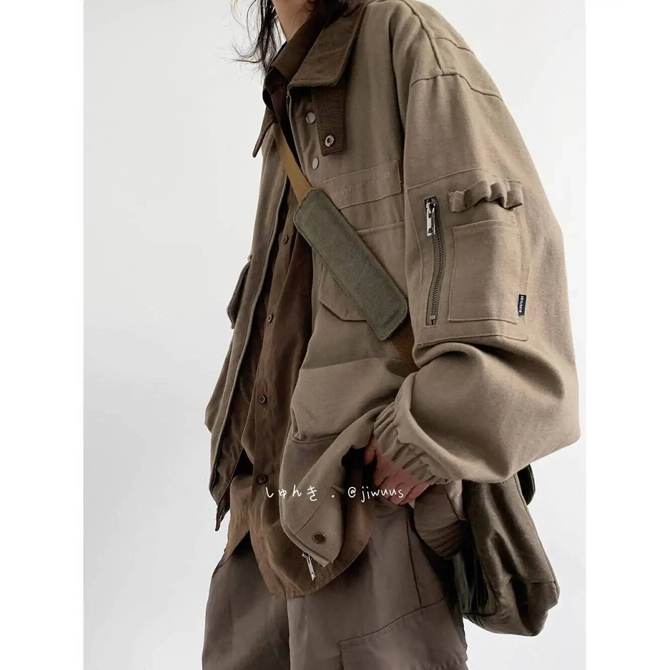 Street Fashion Jacket Men - Man jas lente herfst losse cargo