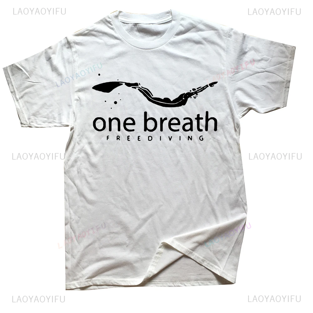 Street Fashion Mood - Vintage Grafische Bedrukte One Adem Freediving