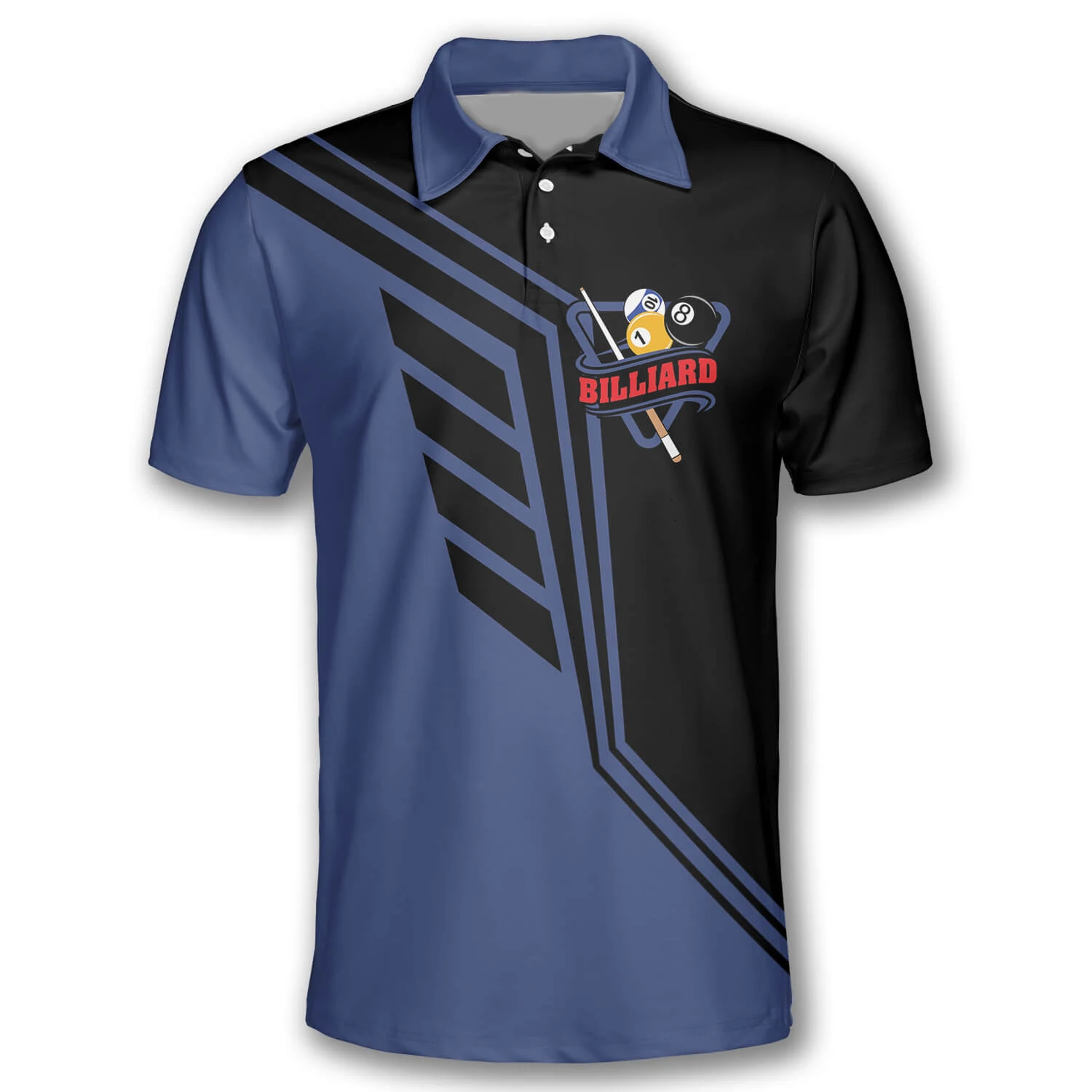 Street Fashion Mood - 3D Afdrukken Biljart Polo Shirt Harajuku