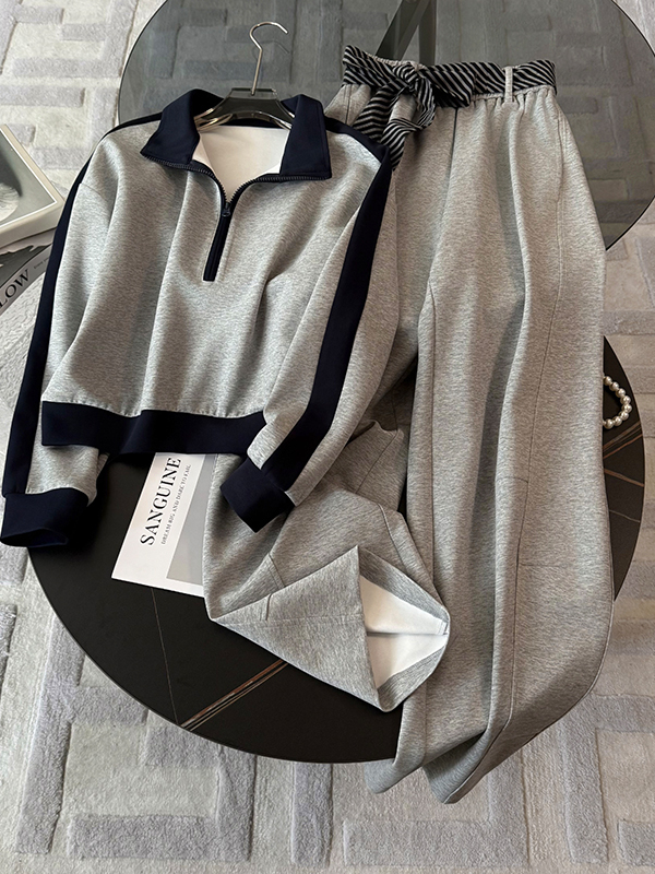 Street Fashion Jacket - Streetstyle Casual Sportkledingset Dames Winter Koreaanse