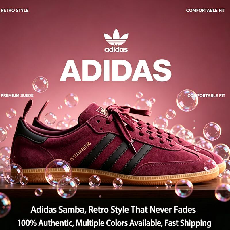 Street Fashion Hong Kong - Adidas Samba Trefoil unisex lage sneakers,