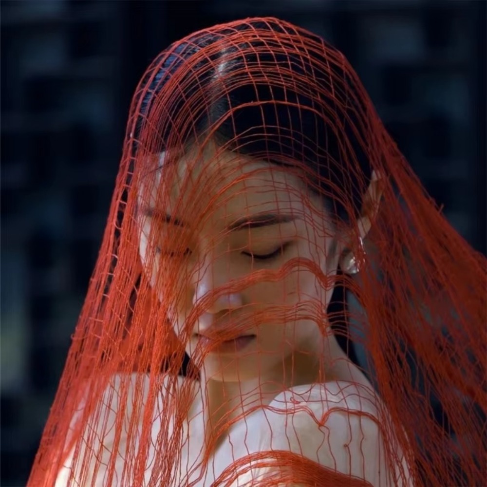 Street Fashion Photography - Mode noodlijdende sjaal Ragged sjaal wrap