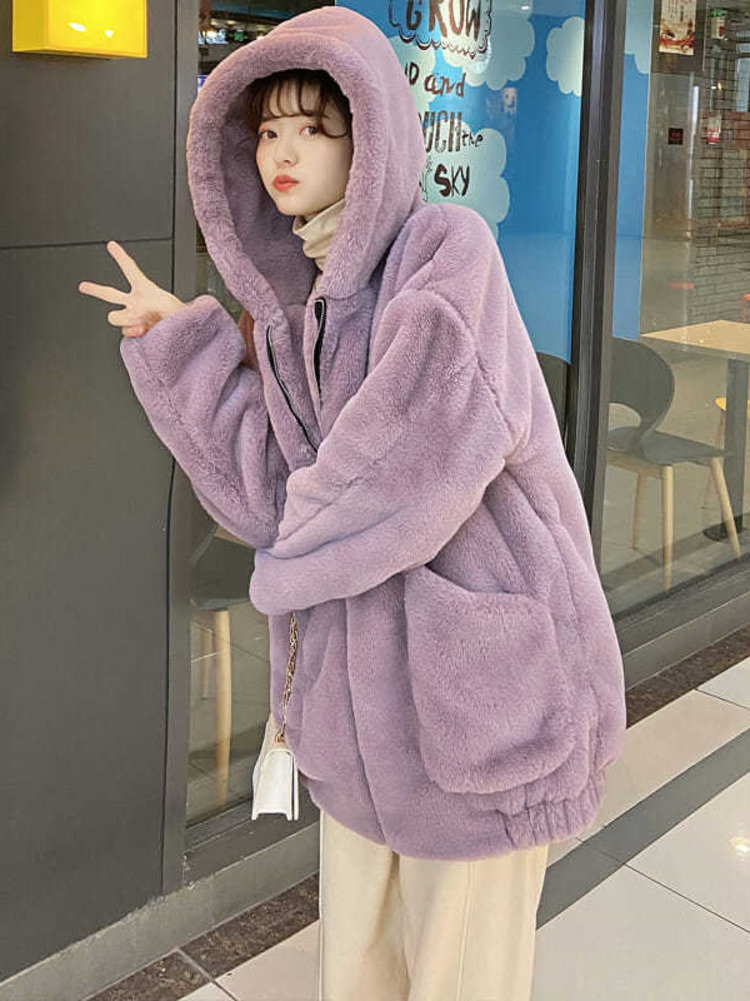 Herfst Winter Oversized Zoete  - Street Fashion Hong Kong recensie en prijs