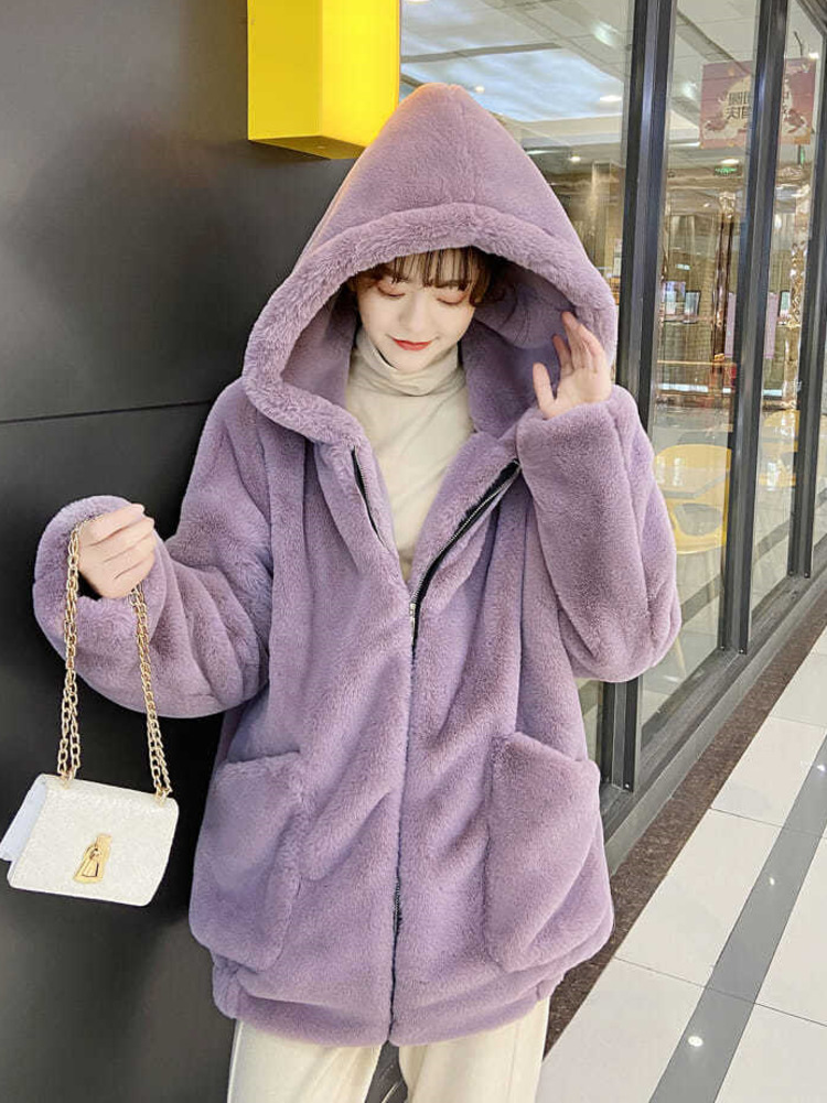 Herfst Winter Oversized Zoete  - Street Fashion Hong Kong recensie en prijs
