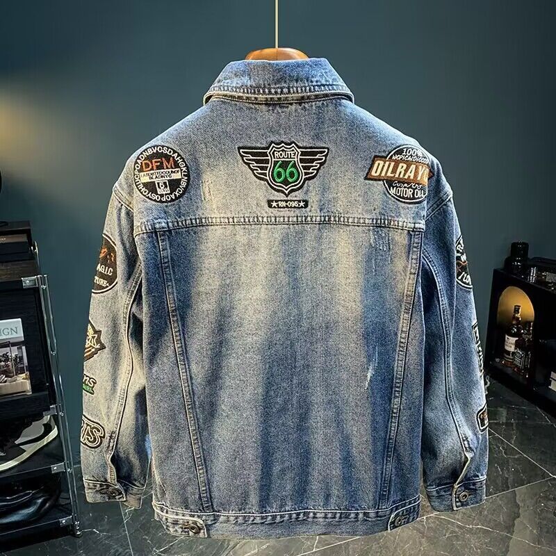 Mannen High Street Borduren Pa - Street Fashion Jacket Men recensie en prijs