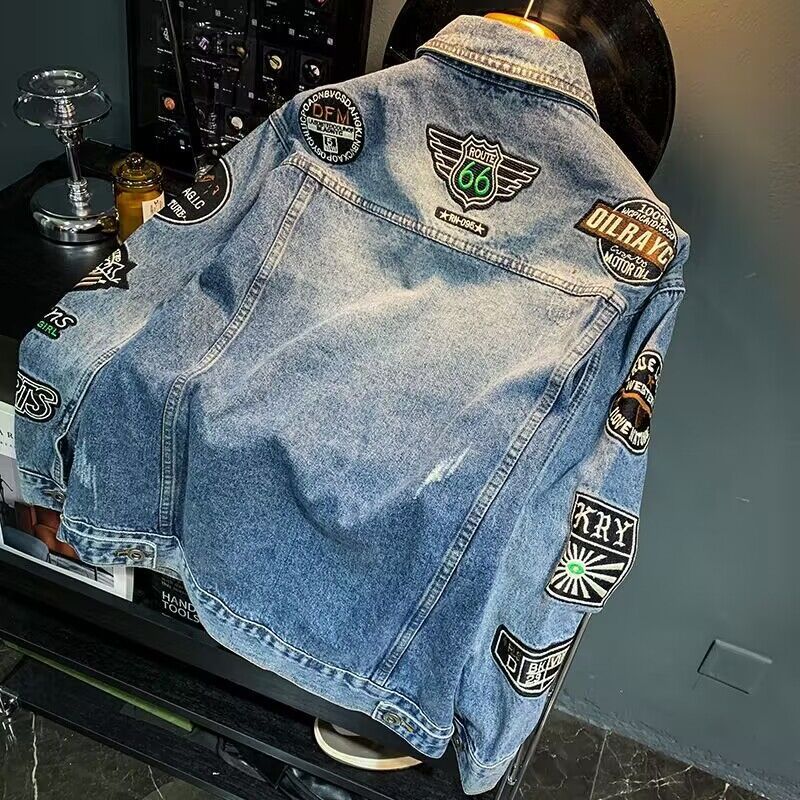 Mannen High Street Borduren Pa - Street Fashion Jacket Men recensie en prijs