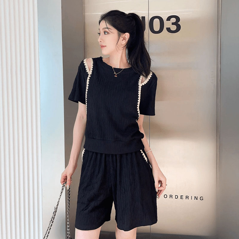Koreaanse mode off-shoulder T- - Street Fashion Mood recensie en prijs