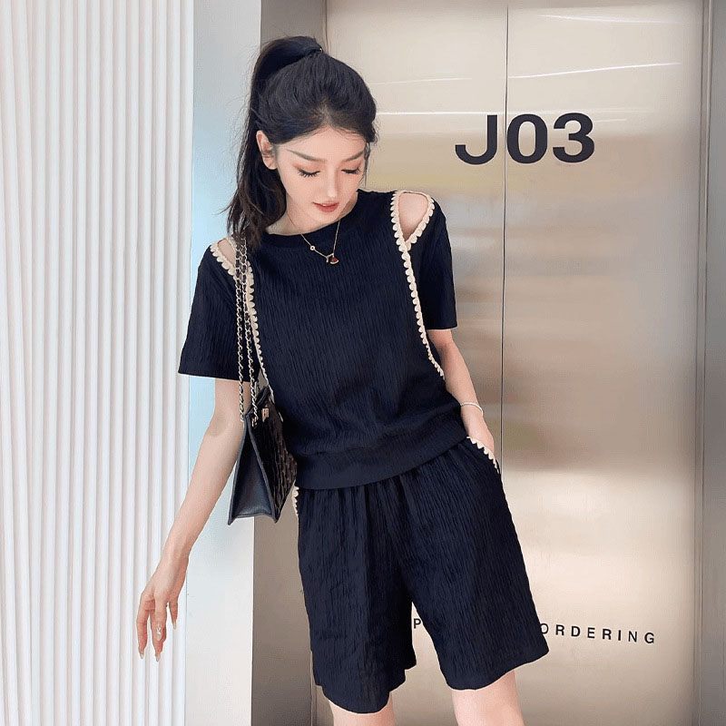 Koreaanse mode off-shoulder T- - Street Fashion Mood recensie en prijs