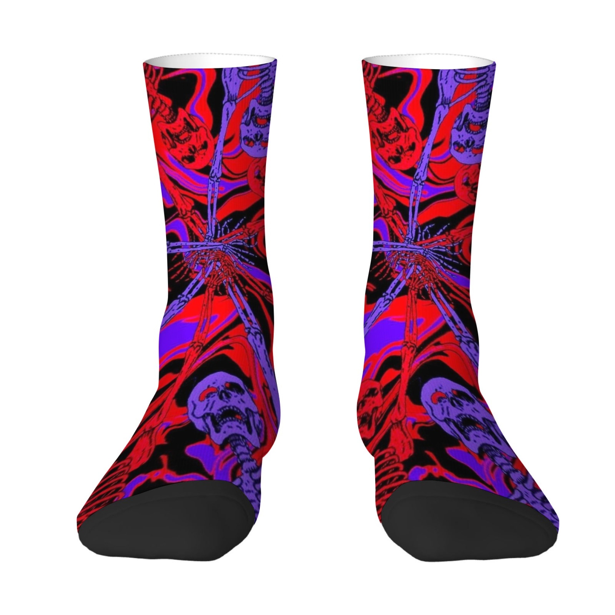 Crazy Punk Skull Herensokken H - Street Fashion Style Youtube recensie en prijs