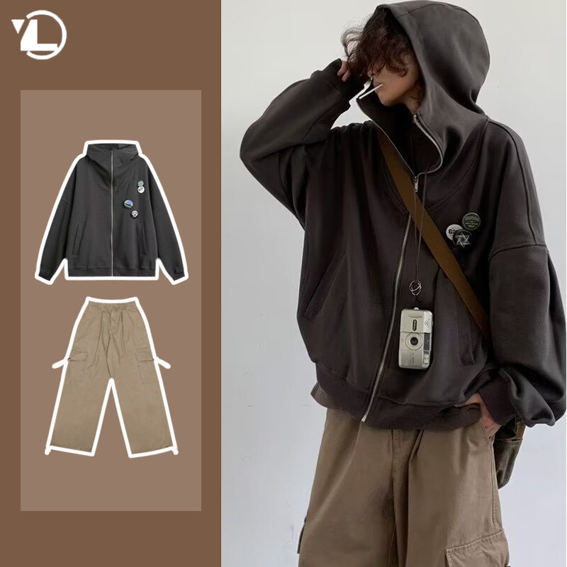 Herfst College Casual Set Here - Street Fashion Jacket Men recensie en prijs
