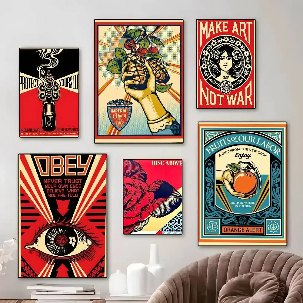 Vintage Shepard Fairey Art Str - Street Fashion Wallpaper recensie en prijs