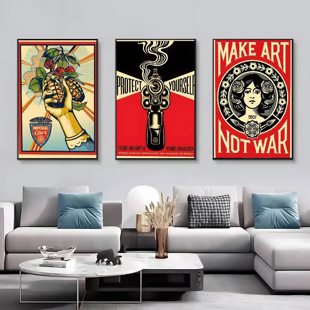 Vintage Shepard Fairey Art Str - Street Fashion Wallpaper recensie en prijs