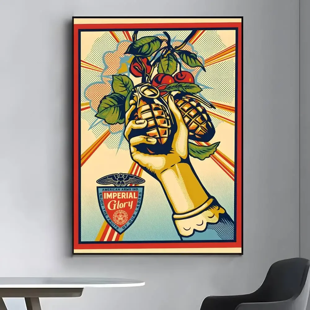 Vintage Shepard Fairey Art Str - Street Fashion Wallpaper recensie en prijs