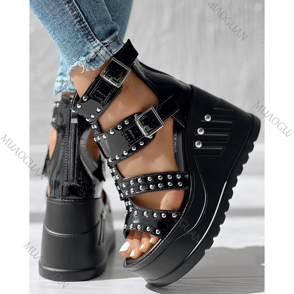 Mode Dames Peep Toe Zwarte San - Street Fashion Ladies recensie en prijs