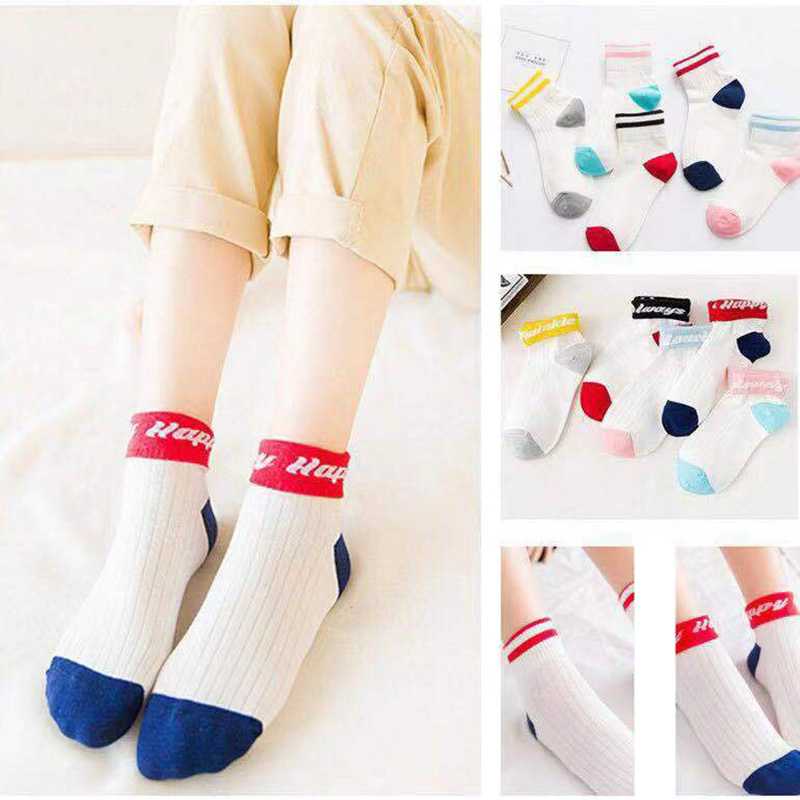 3Pairs Koreaanse Leuke Gestree - Street Fashion Style Youtube recensie en prijs