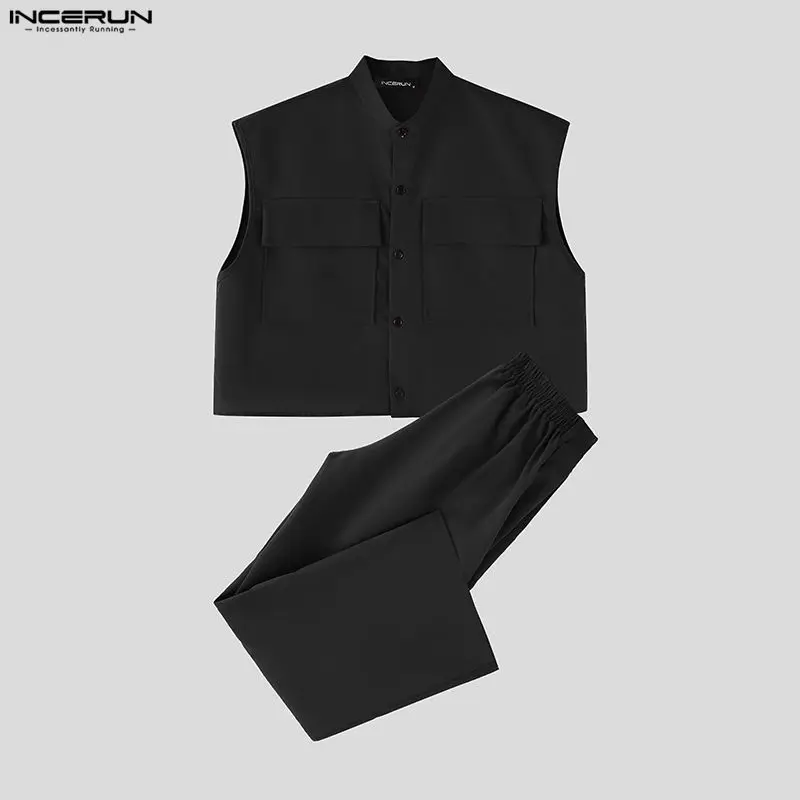INCERUN Mannen Sets Solid Mouw - Street Fashion Us recensie en prijs