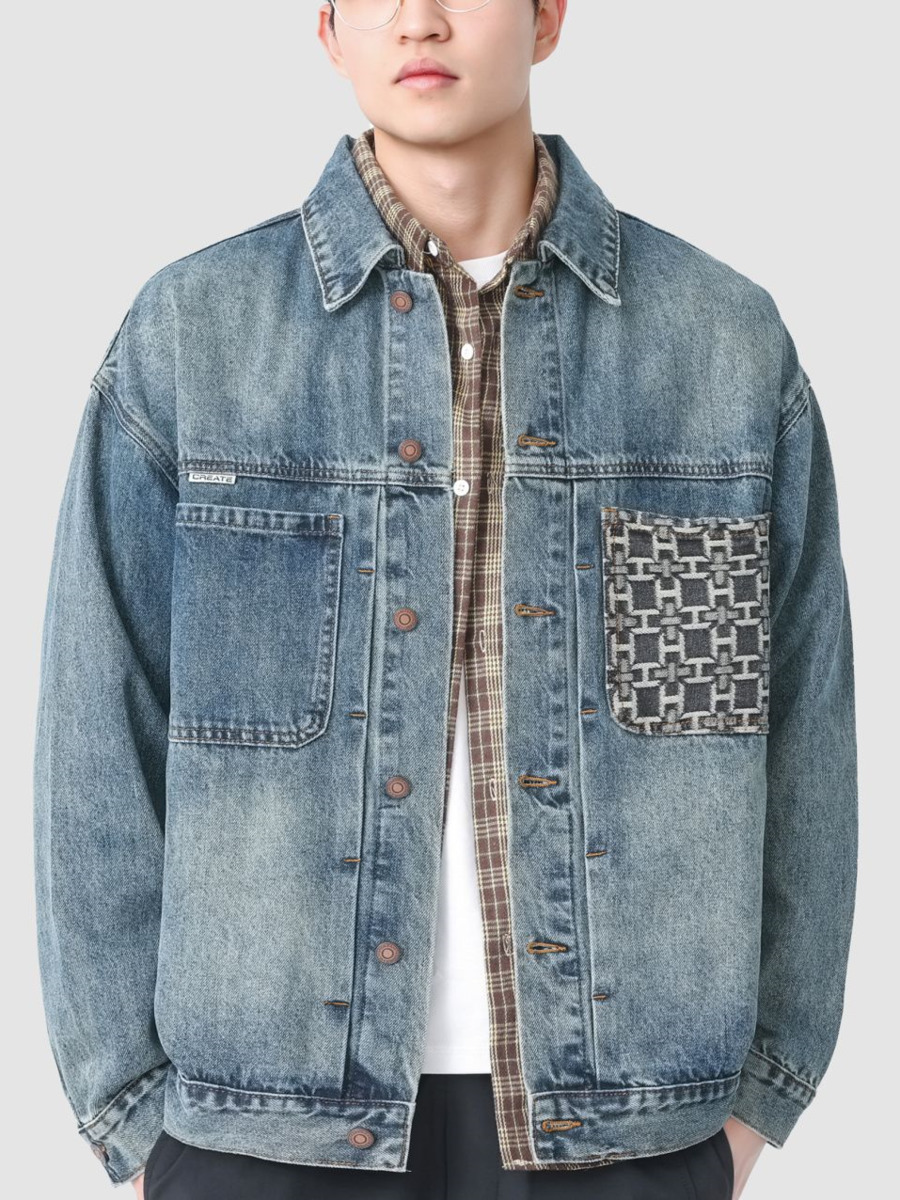 Vintage borduurwerk zak denim  - Street Fashion Hong Kong recensie en prijs