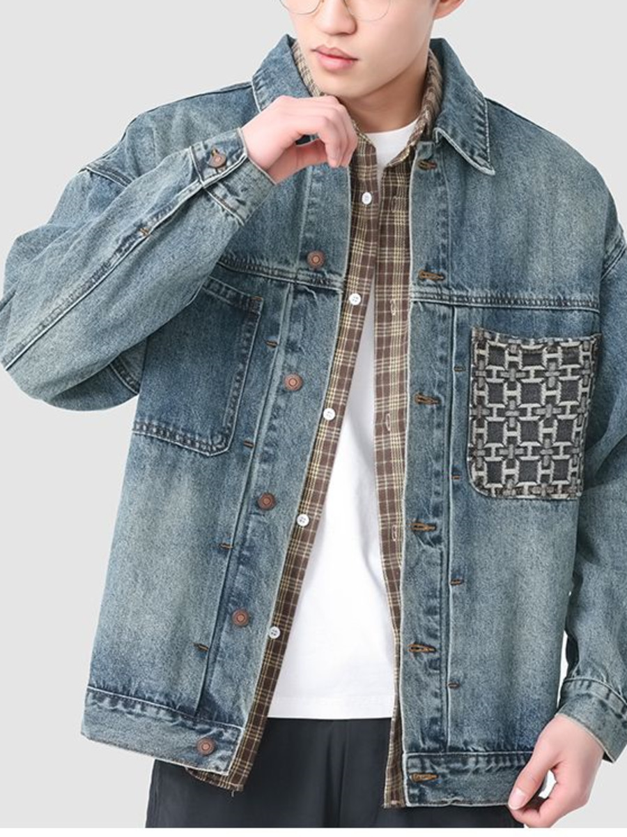 Vintage borduurwerk zak denim  - Street Fashion Hong Kong recensie en prijs