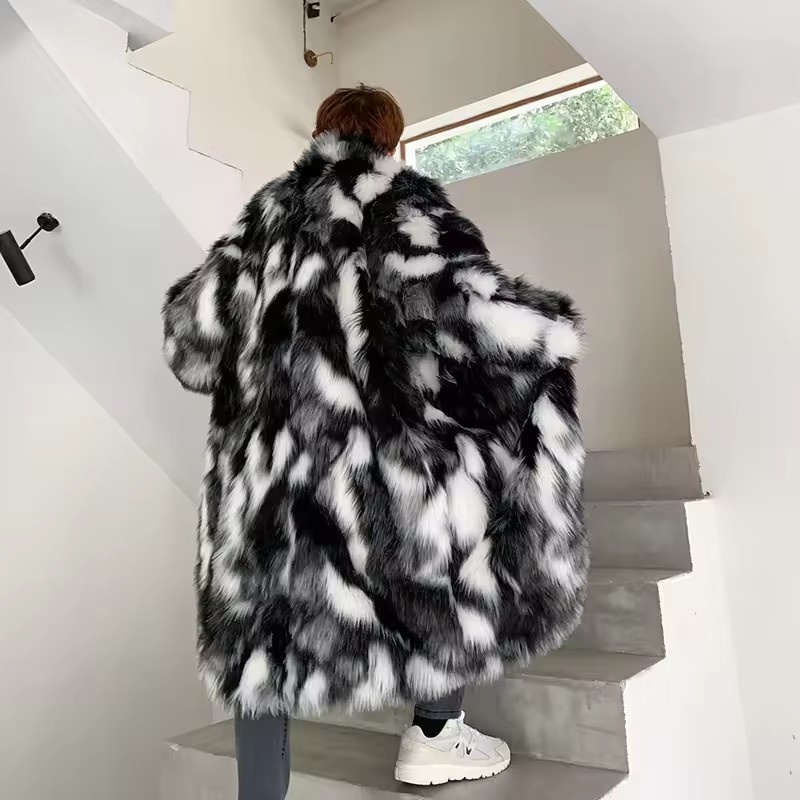 Winter Hip Hop Lange Nepbontja - Street Fashion Jacket Men recensie en prijs