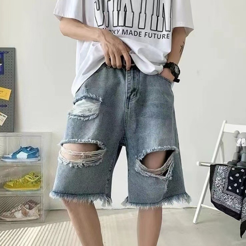 Zomer heren denim shorts retro - Street Fashion Hong Kong recensie en prijs