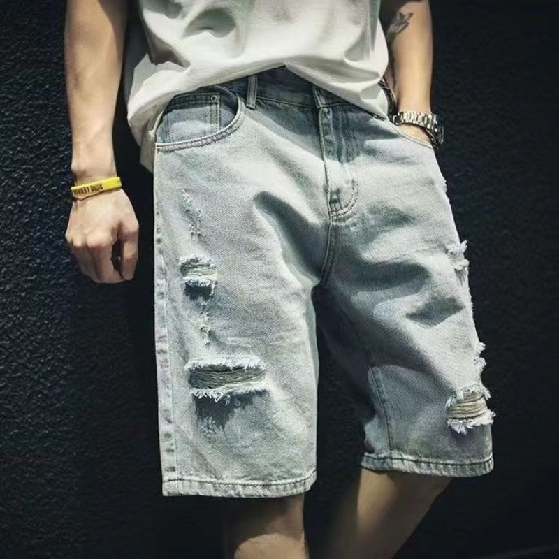 Zomer heren denim shorts retro - Street Fashion Hong Kong recensie en prijs