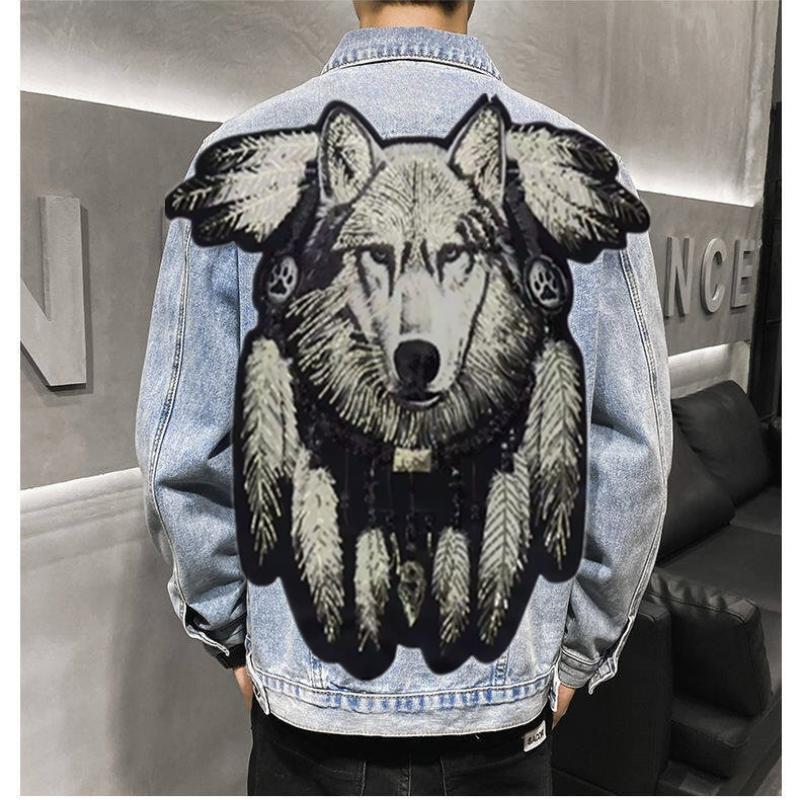 Amerika Vintage Zware Wolf Geb - Street Fashion Jacket Men recensie en prijs