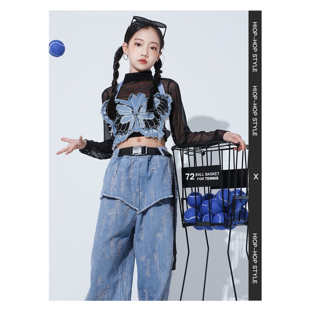 Jazz Hip Hop Dansset Mesh vlin - Street Fashion Jacket recensie en prijs